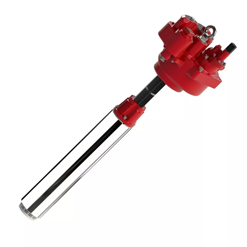 Bomba submersa completa com tubo de motor e telescópio